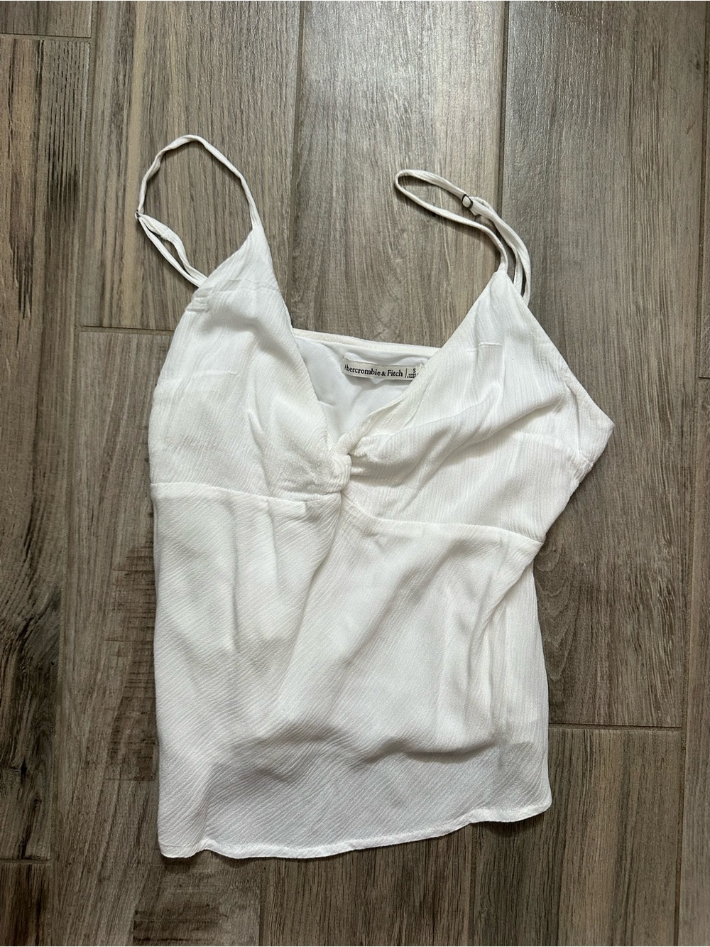 Abercrombie White Twist-Front Cami Tank